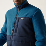Regatta Mens Frankie Borg Full Zip Hybrid Fleece