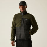 Regatta Mens Frankie Borg Full Zip Hybrid Fleece
