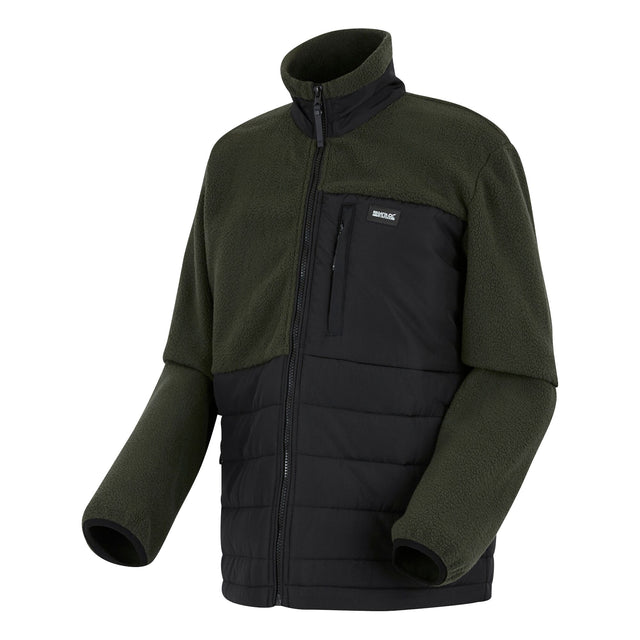 Regatta Mens Frankie Borg Full Zip Hybrid Fleece