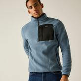 Regatta Mens Frankie Borg Half Zip Fleece Jacket