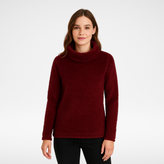 Regatta Womens Hedda Cowl Neck Knit Effect Fleece Sweater
