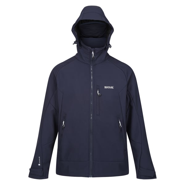 Regatta Mens Hewitts VII Hooded Lined Softshell Jacket