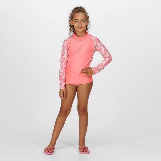 Regatta Kids Boys Girls Hoku UV Rash Vest Swim Top