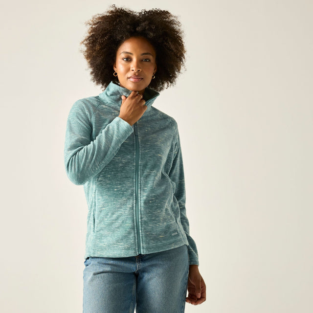 Regatta Womens Mayse Full Zip Marl Print Fleece Jacket