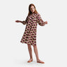 Regatta Womens Orla Kiely Tie Neck  Casual Summer Dress