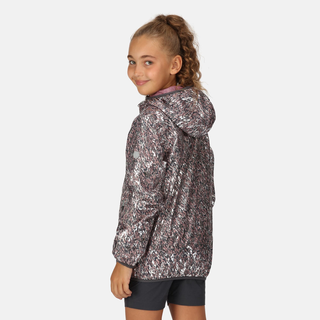 Regatta Kids Printed Lever Waterproof Jacket