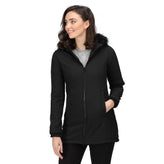 Regatta Womens Sunaree Hooded Fleece Lined Winter Softshell Jacket