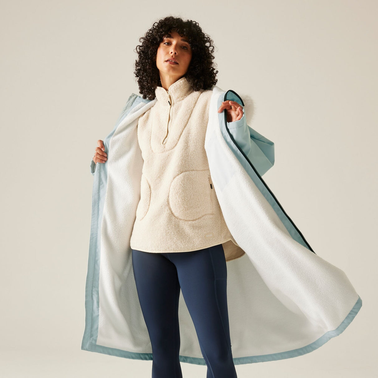 Regatta Adults Pro Fur Lined Waterproof Dry Changing Robe