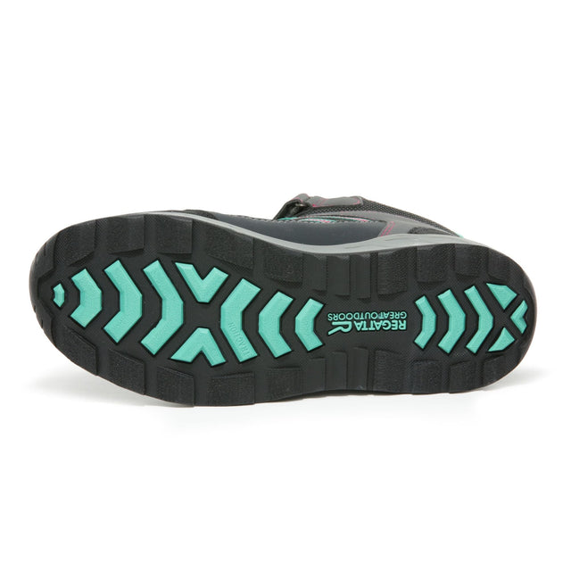 Regatta Kids Samaris V Mid Junior Hiking Velcro Waterproof Boots